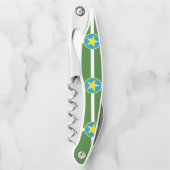 ミシシッピ州ジャクソン市ウェイター国旗 ソムリエナイフ (正面)