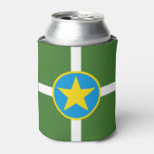 ミシシッピ州ジャクソン市クーラーボックス国旗 缶クーラー (缶正面)