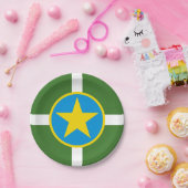 ミシシッピ州ジャクソン市旗紙プレート ペーパープレート (パーティー)