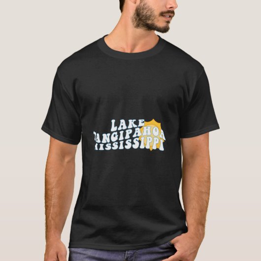 ミシシッピ州タンチパホア湖の波状バケーション Tシャツ (正面)
