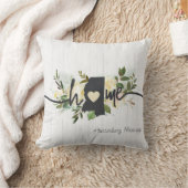 ミシシッピ州パーソナライズされたホームシティ素朴 クッション (ブランケット)