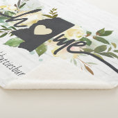 ミシシッピ州パーソナライズされたホームシティ素朴 シェルパブランケット (3/4)