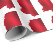 ミシシッピ州マップのシルエット ラッピングペーパー (ロールコーナー)