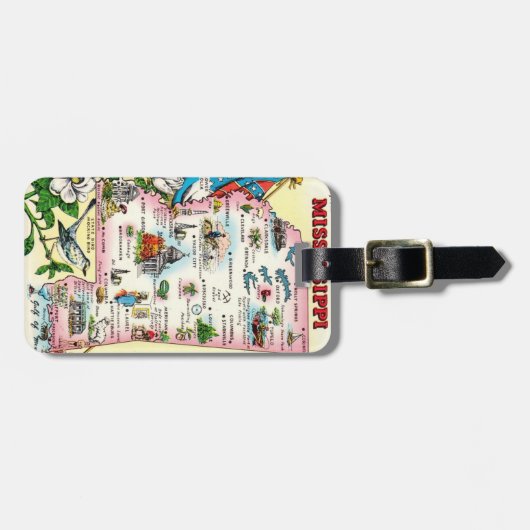 ミシシッピ州ラゲッジタグ ラゲッジタグ (正面横)