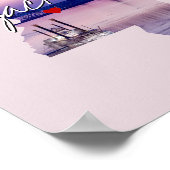 ミシシッピ州写真の挿入と町の名前 ポスター (角)