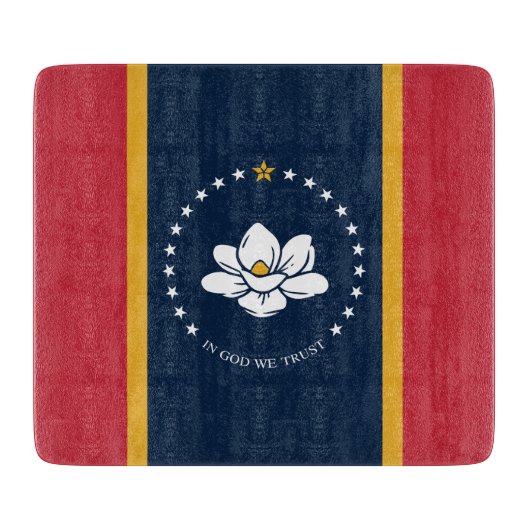 ミシシッピ州新州旗 カッティングボード (正面)
