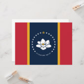 ミシシッピ州新州旗 カード (正面/裏面インサイチュ)