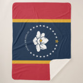 ミシシッピ州新州旗 シェルパブランケット (正面)