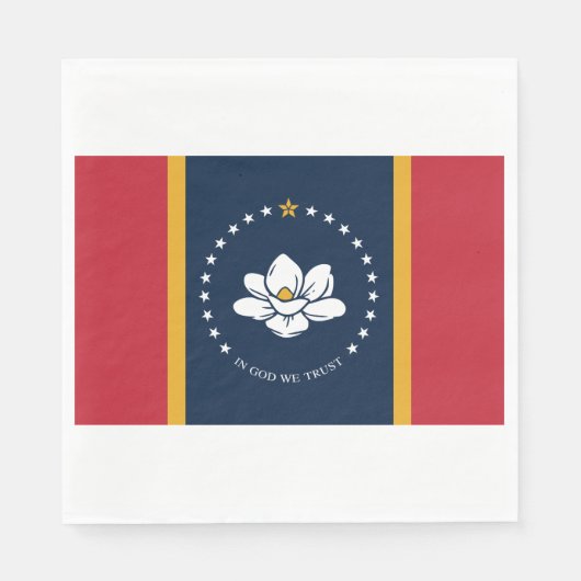 ミシシッピ州新州旗 スタンダードランチョンナプキン (正面)