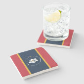 ミシシッピ州新州旗 ストーンコースター (横)