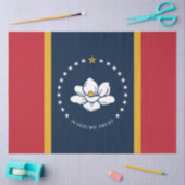 ミシシッピ州新州旗 薄葉紙 (クラフト)