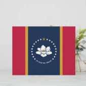 ミシシッピ州旗を持つレターヘッド レターヘッド (スタンド正面)