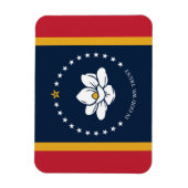 ミシシッピ州旗2020新 マグネット (縦)