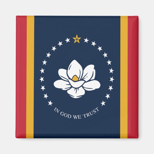 ミシシッピ州旗 マグネット (正面)