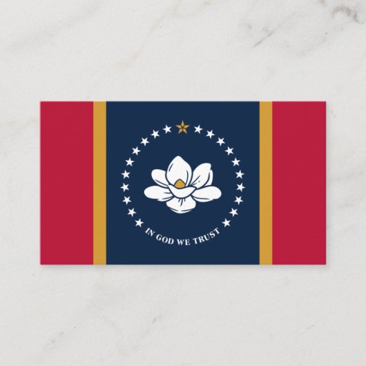 ミシシッピ州旗 名刺 (正面)