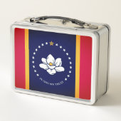 ミシシッピ州旗（2020年） メタルランチボックス (裏面)