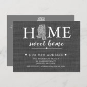 ミシシッピ州移動アナウンスはがき 案内ポストカード (正面/裏面)