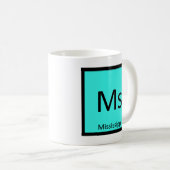 ミシシッピ州立化学元素周期表 Ms コーヒーマグカップ (正面右)