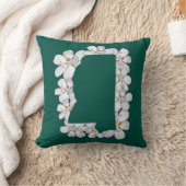 ミシシッピ州花 クッション (ブランケット)