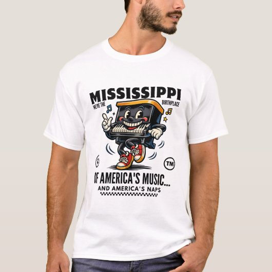 ミシシッピ州:アメリカの Tシャツ (正面)