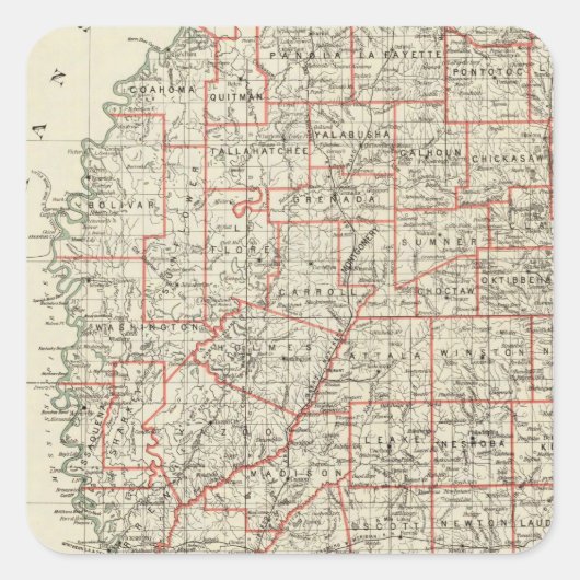 ミシシッピ州 スクエアシール (正面)