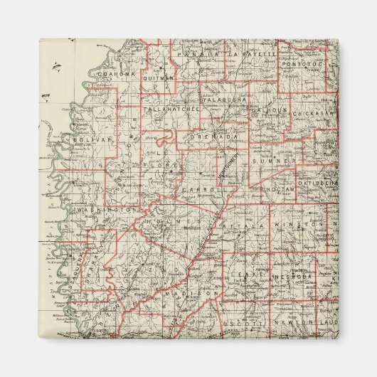 ミシシッピ州 マグネット (正面)