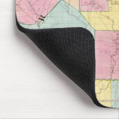 ミシシッピ州、ルイジアナ州、アーカンソー州の地図 マウスパッド (コーナー)