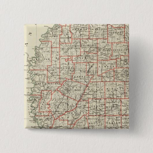 ミシシッピ州 缶バッジ (正面)