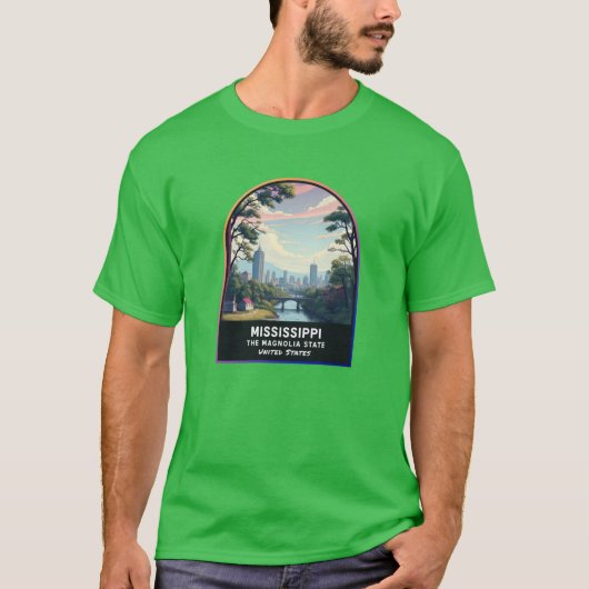 ミシシッピ州 MS Tシャツ (正面)