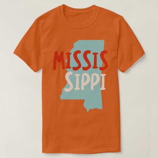 ミシシッピ州 Tシャツ (デザイン正面)