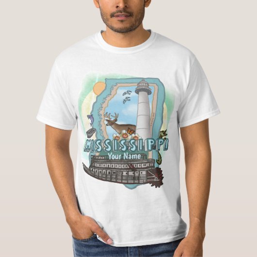 ミシシッピ州Tシャツ Tシャツ (正面)