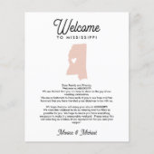 ミシシッピ文字の旅程へようこそ色 (正面)