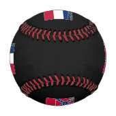 ミシシッピ文字国旗 野球ボール (正面)