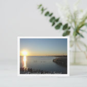 ミシシッピ湾の夕日 ポストカード (スタンド正面)