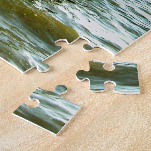 ミシシッピ湾コースト魚釣りピア写真パズル ジグソーパズル (側面)