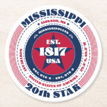 ミシシッピ赤白青タイポグラフィ