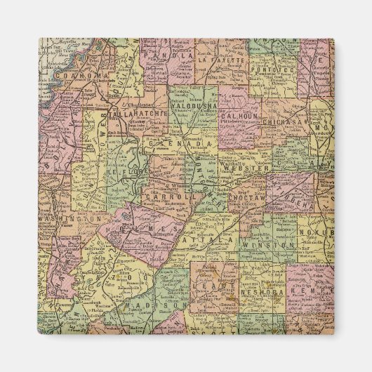 ミシシッピ10 マグネット (正面)