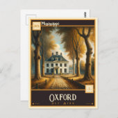 ミシシッピ・オックスフォード |ヴィンテージ ポストカード (正面/裏面)
