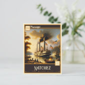 ミシシッピ・ナチェズ |ヴィンテージ ポストカード (スタンド正面)