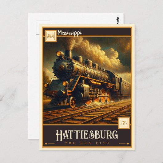 ミシシッピ・ハティースバーグ |ヴィンテージ ポストカード (正面/裏面)