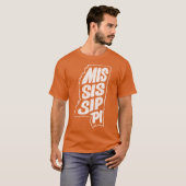 ミシシッピ ホワイト グラフィック Tシャツ (正面フル)