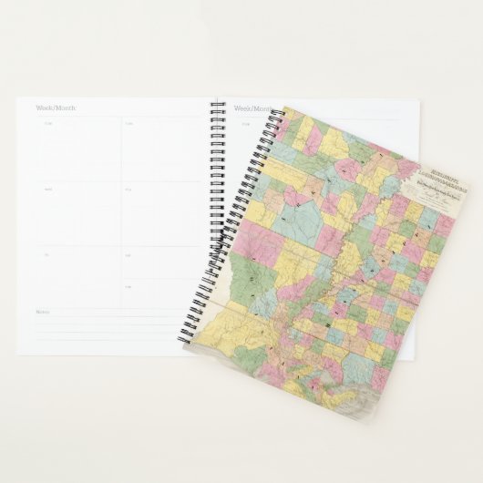 ミシシッピ、ルイジアナ、アーカンソーの地図 プランナー手帳 (ディスプレー)