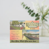 ミシシッピ、三角形観光客、子午線 ポストカード (スタンド正面)