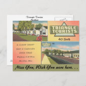 ミシシッピ、三角形観光客、子午線 ポストカード (正面/裏面)