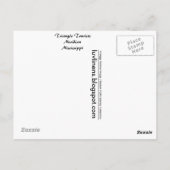 ミシシッピ、三角形観光客、子午線 ポストカード (裏面)