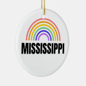 ミシシッピ – 川 – プライド- パーソナライズされた セラミックオーナメント (右)