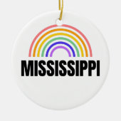 ミシシッピ – 川 – プライド- パーソナライズされた セラミックオーナメント (正面)