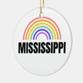 ミシシッピ – 川 – プライド- パーソナライズされた セラミックオーナメント (左)