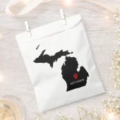 ミシシンプルガンのエレガント州結婚 フェイバーバッグ (クリップ留めされた状態)