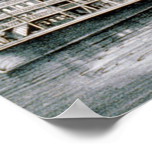 ミシシ素晴らしッピー蒸気船競走 – 1870 ポスター (角)